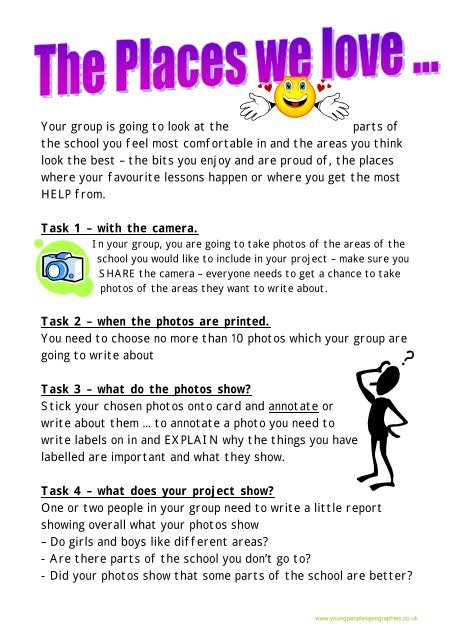 Student Worksheet - Young People's Geographies