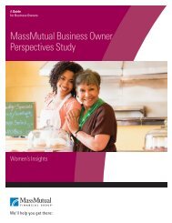 Findings for Women Business Owners (PDF) - MassMutual