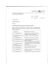 Standard Details of Road Element (SDRE)