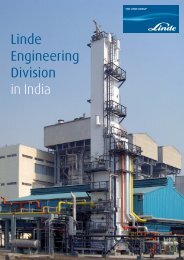 Linde Engineering Division in India - Linde-India