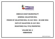 01 july 2012 â 30 june 2016 d - Hibiscus Coast Municipality