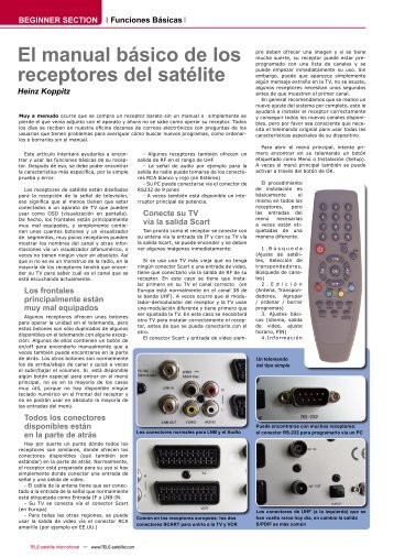 El manual básico de los receptores del satélite - TELE-satellite ...