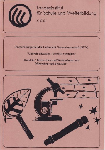 Baustein "Beobachten und Wahrnehmen mit Mikroskop und Fernrohr"