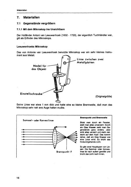 Baustein "Beobachten und Wahrnehmen mit Mikroskop und Fernrohr"