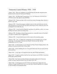 Transcona Council History 1930 - Miles MacDonell Collegiate ...