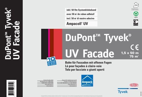 TyvekÂ® UV Facade - Ampack