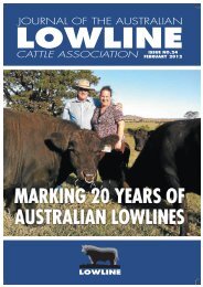 Lowline Journal 2012 - Australian Lowline Cattle Association