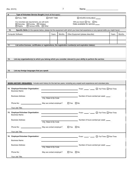 Teen Court Volunteer Application Packet - Lake County