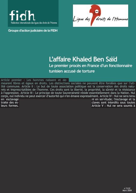 L'affaire Khaled Ben SaÃ¯d - Nawaat