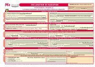 Imprimé M4 - (CCI) Cantal