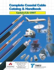 Times Microwave Full Coaxial Cable handbook - Rojone