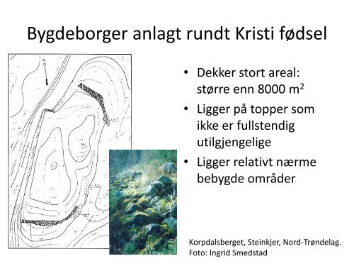 Datering av bygdeborger - Maihaugen