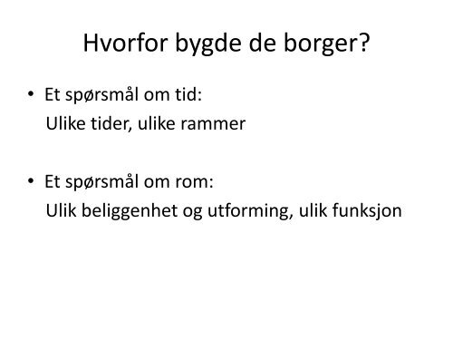 Datering av bygdeborger - Maihaugen