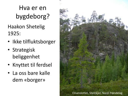 Datering av bygdeborger - Maihaugen