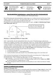 WERTINGER FAX-INFO Durchschnittliche Laktationstage – neuer ...