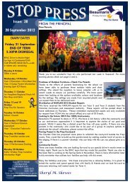 Issue: 30 20 September 2012 - Beaumaris Primary School