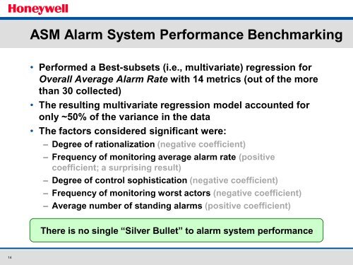 Alarm Management: Wasn't that problem solved ... - ASM Consortium