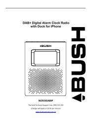DAB+ Digital Alarm Clock Radio with Dock for iPhone - Bush Australia