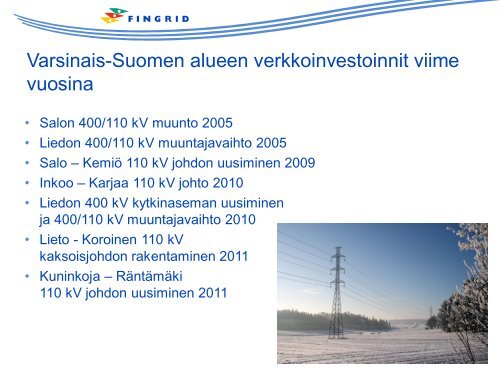 Varsinais-Suomen alueselvitys - Fingrid