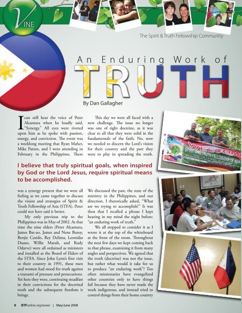 Walking - Spirit & Truth Fellowship International