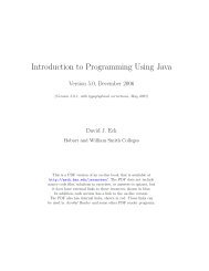 Introduction to Programming Using Java - Department of ...