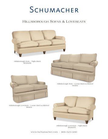 hiLLsBorough sofas & Loveseats - Schumacher