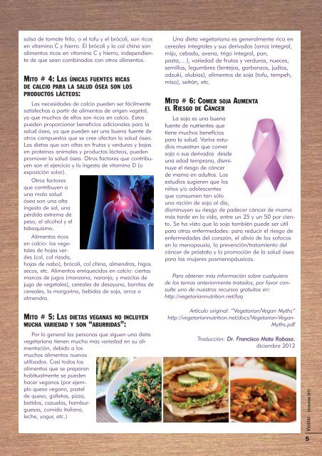 Descarga en PDF la revista Vegetus nÂº 20 - UniÃ³n Vegetariana ...