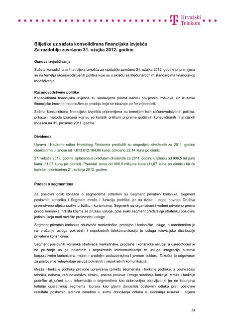 Kompletna objava u .pdf formatu - T-Hrvatski Telekom