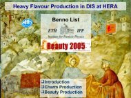 Heavy Flavour Production in DIS at HERA Benno List - Zeus - Desy