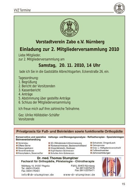 ZABO- Nachrichten - Vorstadtverein Zabo