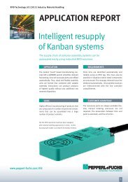 Intelligent Resupply of Kanban Systems (PDF, 332 ... - Pepperl+Fuchs