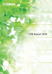 CSR Report 2010 - Yamaha