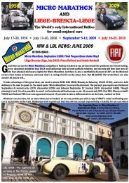 June 2009 Newsletter - LiÃ¨ge-Brescia-LiÃ¨ge