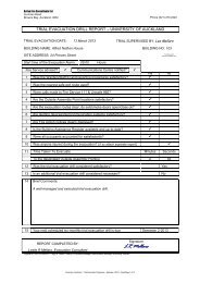 Evacuation Drill Report