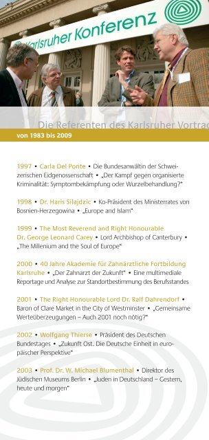 Programm - Akademie für Zahnärztliche Fortbildung Karlsruhe