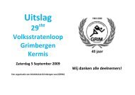 UITSLAG 500m - Atletiekclub Grimbergen