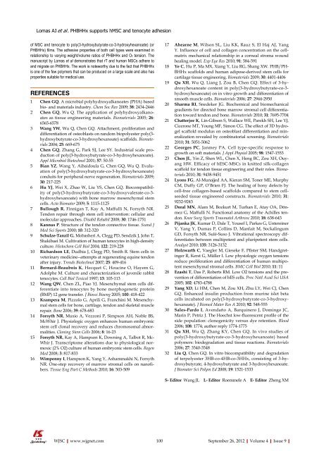 World Journal of Stem Cells - World Journal of Gastroenterology