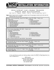 msd sprint car crank trigger parts and accessories - MSD Pro-Mag.com