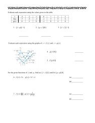 Precalculus Trigonometry Chapter 4 Practice Test ( )0 ( )4