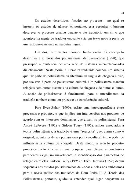 o processo criativo na traduÃ§Ã£o de dom pedro ii ... - NUPROC - UFSC