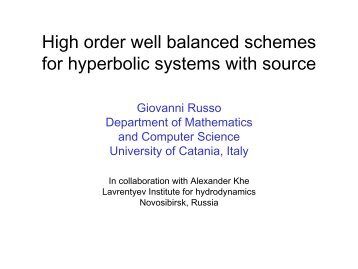 High order well balaced schemes for systems of - Philippe LeFloch