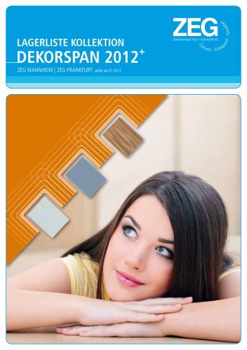 LagerListe KoLLeKtion DeKorsPan 2012 + - ZEG Zentraleinkauf ...