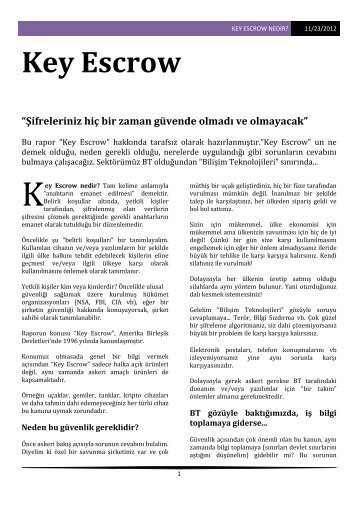 Article - KeyEscrow