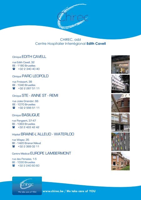Brochure PÃ©diatrie pour Braine-L'Alleud - Waterloo - Chirec