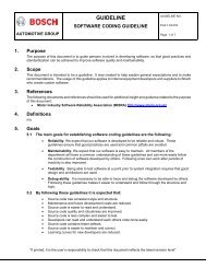 Fh/Ply/Sbd Software Coding Guideline (95 KB) - Bosch