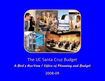 The UC Santa Cruz Budget - Office of Planning and Budget