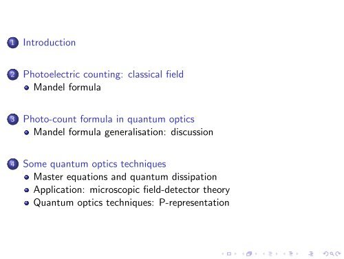 Photoelectron counting in quantum optics