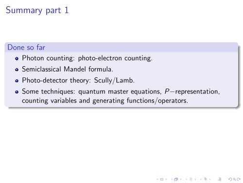 Photoelectron counting in quantum optics