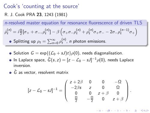 Photoelectron counting in quantum optics