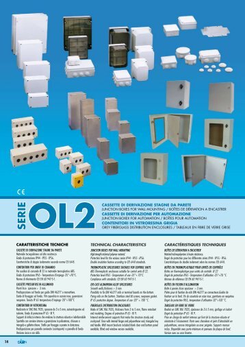 Cassette di derivazione stagne e morsettiere Palazzoli